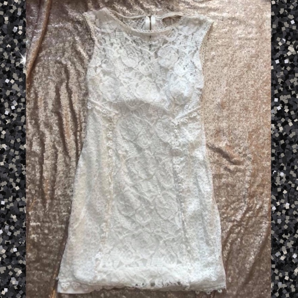 White lace dress